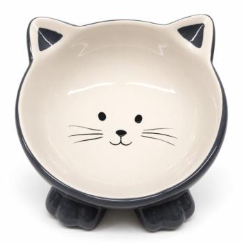Trixie Ceramic Bowl - kerámia tál (sötétszürke) macskák részére (0,15l /Ø14cm) kép