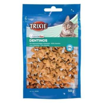 Trixie Denta Fun Dentinos - jutalomfalat (fogtisztítós) macskák részére 50g kép