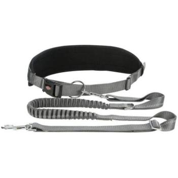 TRIXIE Futópóráz övvel 75-120 cm/25 mm 1.20–1.50 m/25 mm szürke (12767) kép