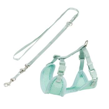 Trixie Junior puha kölyökhám pórázzal, mentazöld, mellkaskörfogat: 26 - 34 cm, 10 mm széles, kutyáknak kép