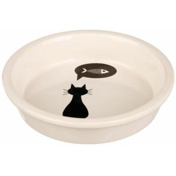 TRIXIE Kerámia tál cicamintával 0,25 l/13 cm fehér (24499) kép