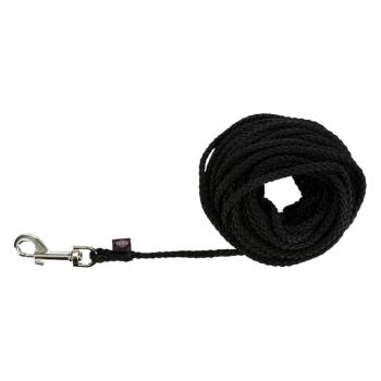 Trixie kerek kötélpóráz kutyáknak, fekete, -S–M méret, H 10m, Ø 5 mm kép