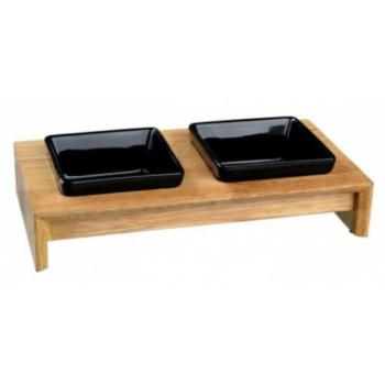 TRIXIE Kerémia/fa tál szett 2x0,4 l/36x19x7 cm (24821) kép