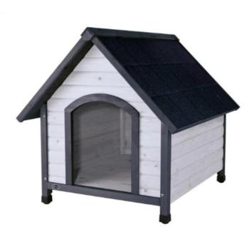 Trixie Natura Dog Kennel - kutyaház (szürke) sátortetős (M-L) 83x87x101cm kép