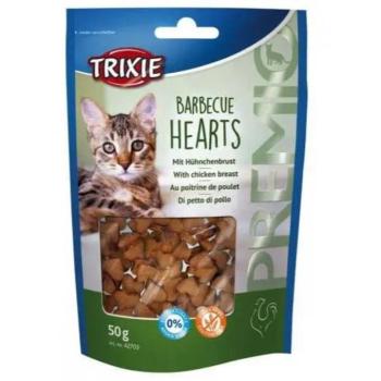Trixie Premio Barbecue Hearts - jutalomfalat (csirkemell) macskák részére 50g kép
