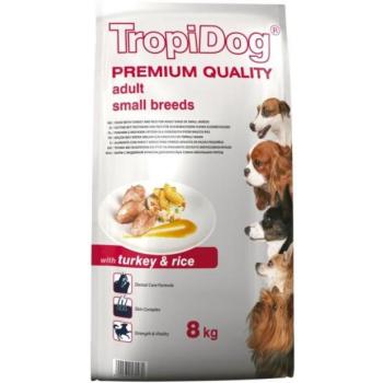 TropiDog Premium Adult Small Breeds - Turkey & Rice 8 kg kép