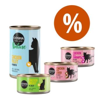 Vegyes csomag: Cosma Original + Thai / Asia + Nature nedves macskatáp- Tonhal-csomag (24 konzerv, összesen 3,3 kg) kép