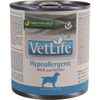 Vet Life Natural Diet Dog konzerv Hypoallergenic Duck&Potato 300g kép