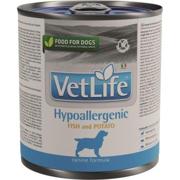 Vet Life Dog Hypoallergenic Fish & Potato konzerv 300 g kép