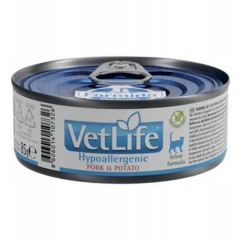 Vet Life Hypoallergenic pork & potato 85 g kép