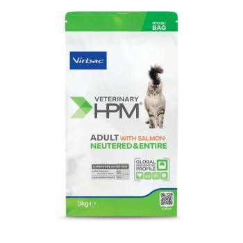 Virbac HPM Adult Neutered & Entire Cat with Salmon száraztáp macskáknak - lazaccal 3 kg kép