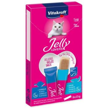Vitakraft Jelly Lovers lazac és tőkehal finomság 6x15g kép