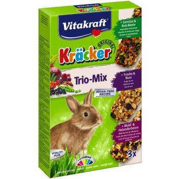 Vitakraft zöldséges-mogyorós-erdei gyümölcsös hármas rúd nyulaknak 1 db kép