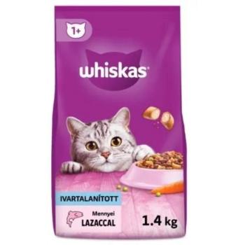 Whiskas Adult szárazeledel ivartalanított macskáknak lazaccal 1,4 kg kép
