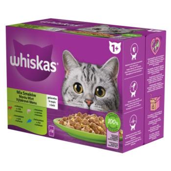 Whiskas alutasakos macskaeledel válogatás - halas, húsos 12 x 85 g kép