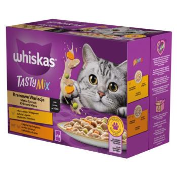 Whiskas Tasty Mix Creamy Creations alutasakos vegyes válogatás 4 x (12 x 85 g) kép