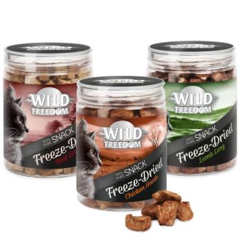 Wild Freedom gabonamentes Freeze-Dried macskasnackek próbacsomagban- 3 változat: csirkeszív, báránytüdő, marhamáj kép