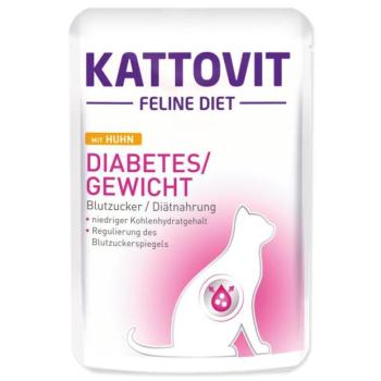 Zacskó Kattovit Diabetes/Gewicht csirke 85g kép