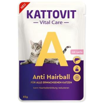 Zacskó Kattovit Vital Care Anti Hairball lazac 85g kép