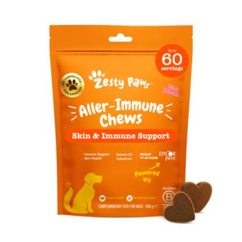 Zesty Paws Allergy & Immunity Chews (60 db) – funkcionális étrend-kiegészítő kutyák számára a támoga kép