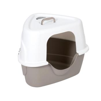 zooplus Basics fedeles macska wc, szürke/fehér kép