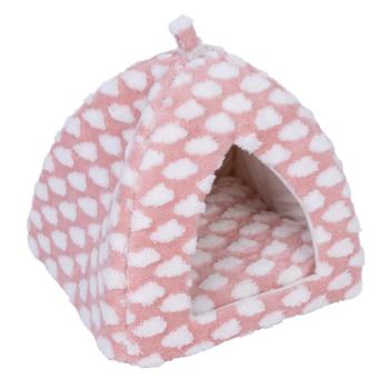 zooplus Basics Fluffy macskakuckó fekhely macskáknak, rózsaszín kép